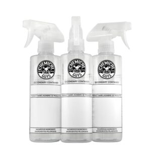 Container dilution bottles 3-pack Chemical Guys Secondary Bottles Sprayer Top (ACC137)