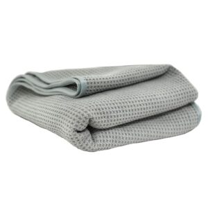 Glass cleaning towel Chemical Guys Waffle Weave Gray Matter Microfiber Drying Towel 91x63cm (MIC781)