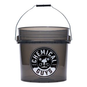 Heavy duty ultra clear detailing bucket Chemical Guys Smoked Obsidian Black 16,5l (ACC108)