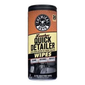 Leather quick detailer canister wipes Chemical Guys 25pcs. (PMW_CSPI216_30)